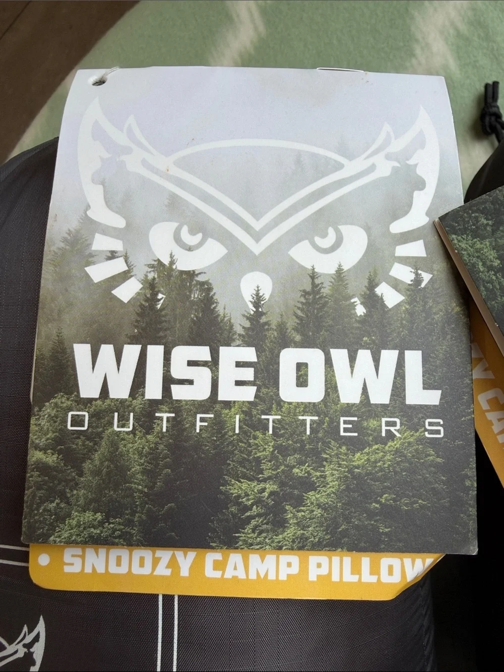 NWT Wise Owl Outfitters The Snoozy Camp Pillow Medium Size - Rust and Gray